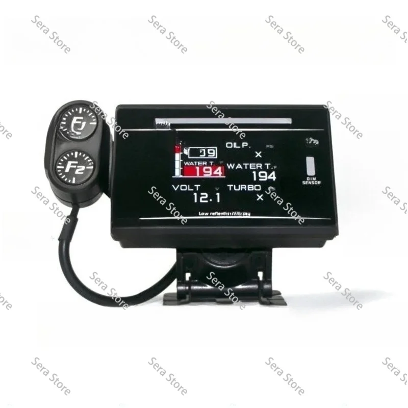 DEFI FD Multifunctional OBD Instrument, Turbine Speed Oil Temperature Oil Pressure Water Temperature Vacuum Meter ZD Ten in One