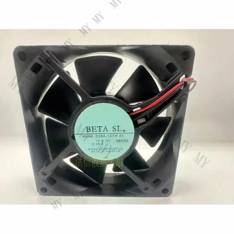 

TT for Nidec 8025 D08A-12TH 01 DC12V 0.09A 2-Wire Cooling Fan