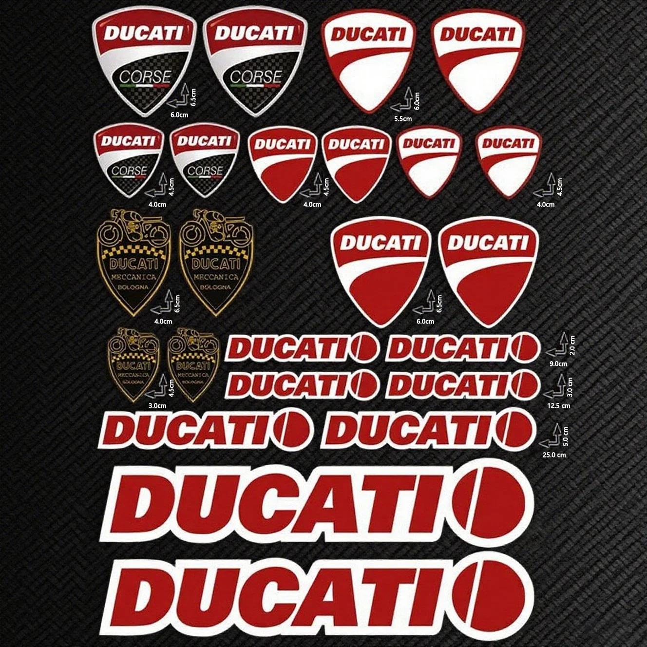 

New Motorcycle Side Strip Sticker Car Styling Vinyl Decal for Ducati Motorcycle Sticker Reflective Stickers Car Decoration