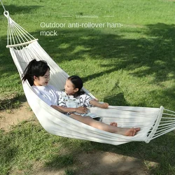 OLEVO Beige Hammock Outdoor Swing Summer Camping Anti-tip Household Indoor Single Double Adult Wholesale Hamak Survival News