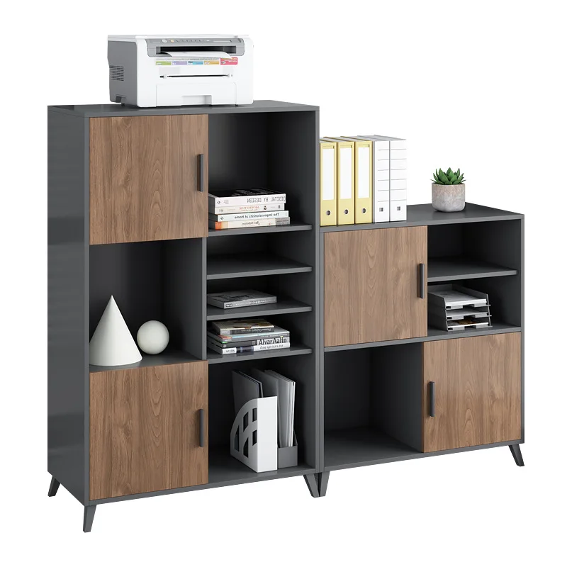 Office cabinets File cabinets Office simple modern wooden with locks Movable data cabinets Lockers Lockers