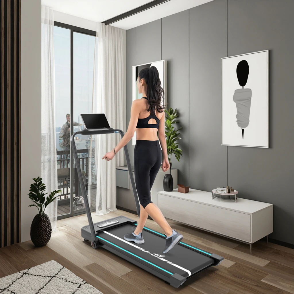 

ZJW STLF High Quality 2025 New Arrival FP-TL2 Folding Electric Treadmill Cardio Fitness Walking Pad with LED Screen Remote Contr