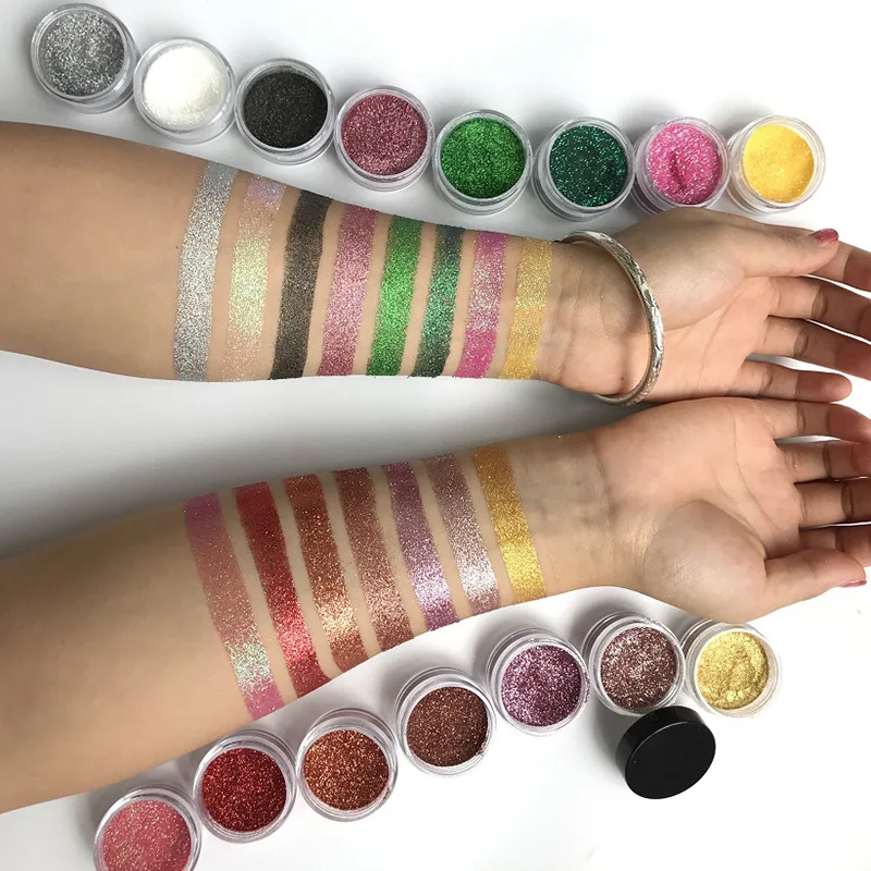 الجملة 15 لون مسحوق ظلال العيون عموم واحد لا شعار