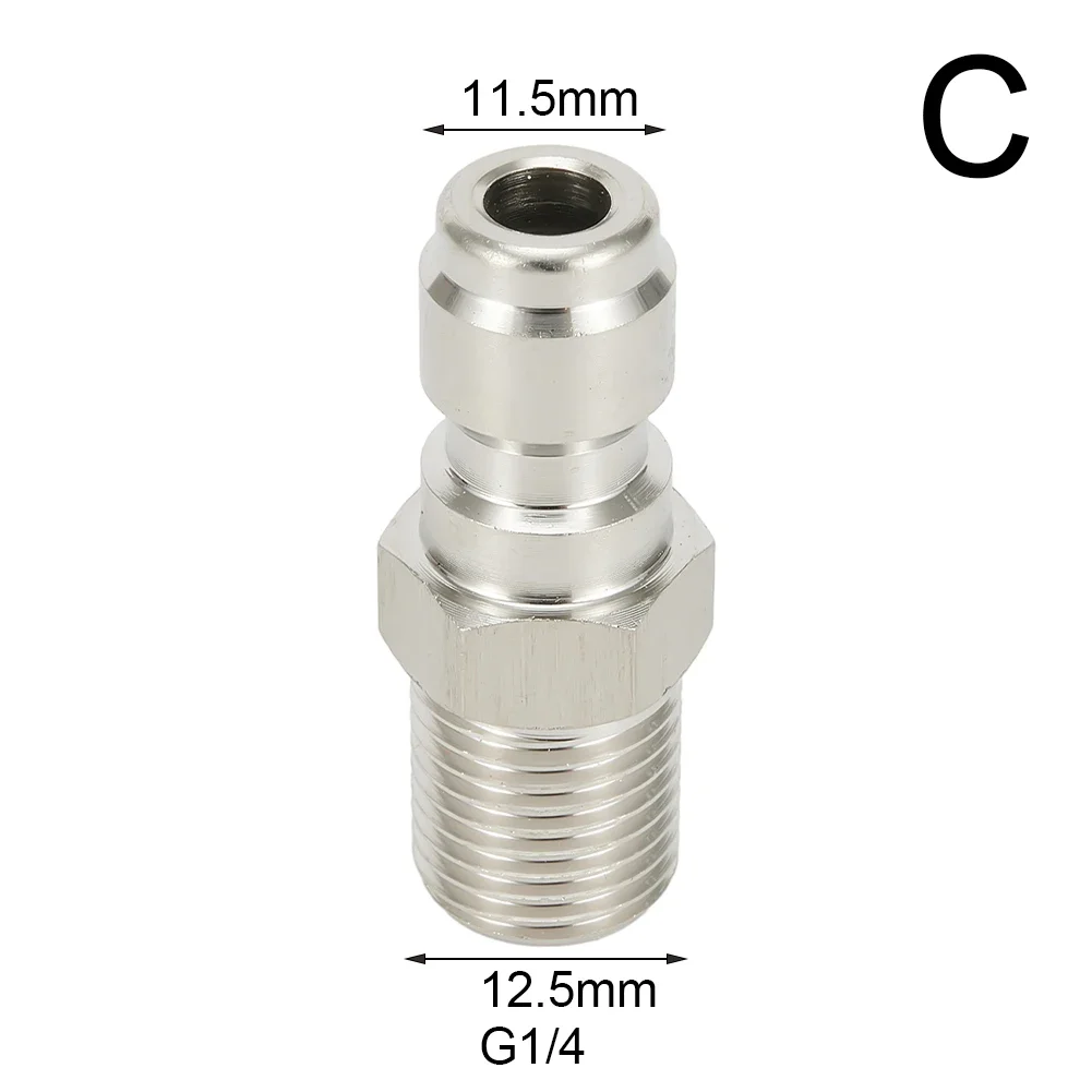 M22/15mm Or M22/14mm To Male Adapter Connector Brass Gold Power Pressure Washer Hose Outlet 1.5mm Pitch Quick Fitting