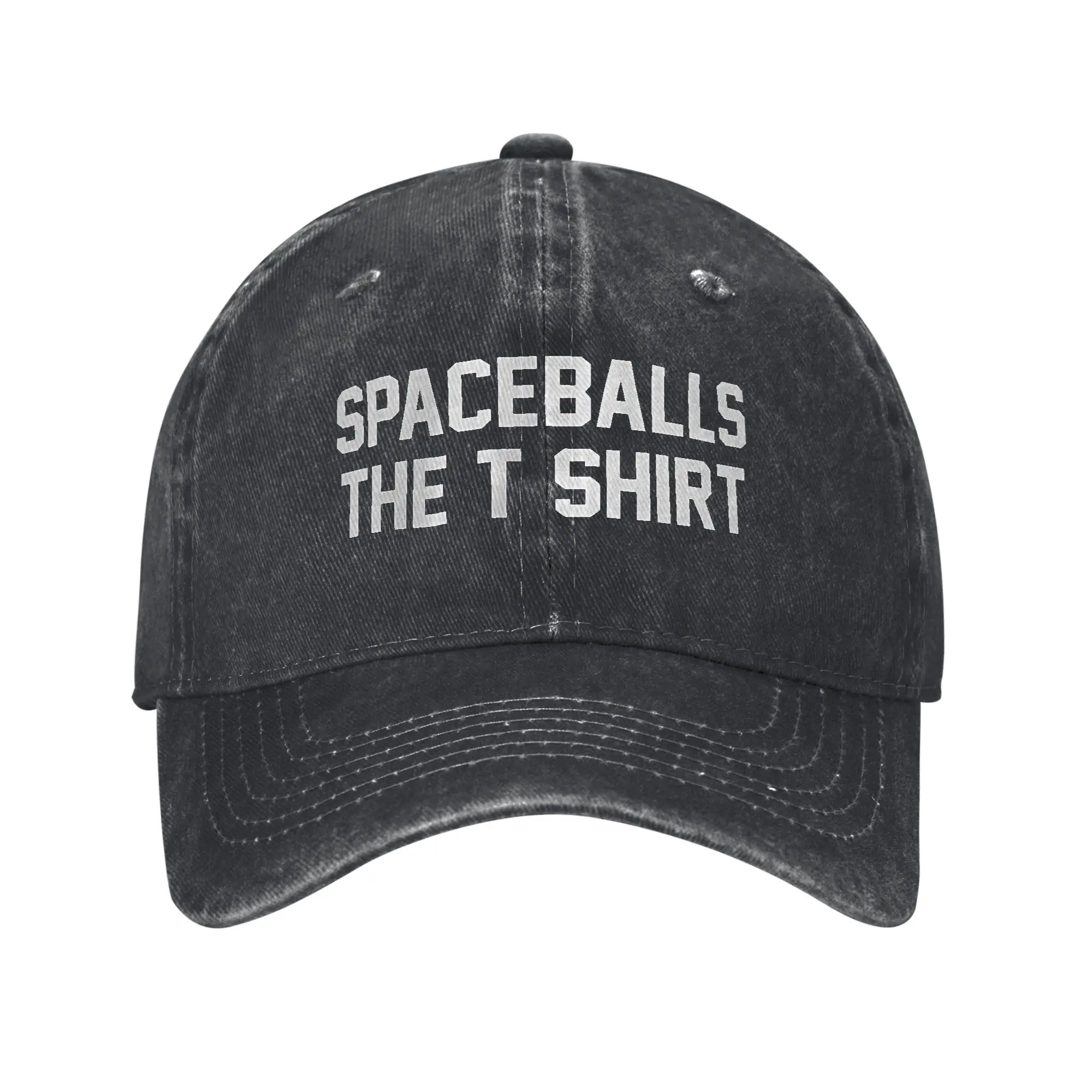 Space-ball 80s Movie Baseball Caps Vintage Distressed Denim Washed Spaceballs Snapback Hat Summer Unstructured Soft Caps Hat