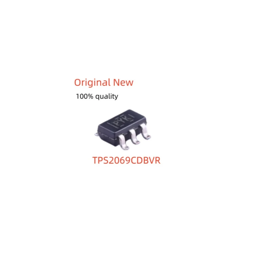 100% New  (5PCS-10PCS) TPS2069CDBVR SOT-23-5 1.5A USB Power Distribution Switch 4.5V~5.5V High-Side Current-Limited Switch
