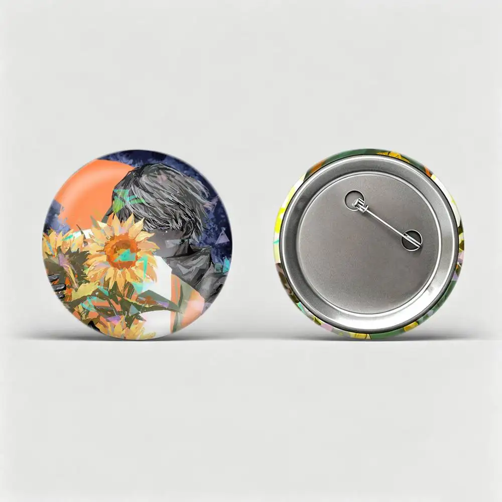 Ivan Braginsky Russia H-Hetalia  Custom Tinplate Round Button Badges Pins Brooches for Clothes Backpack