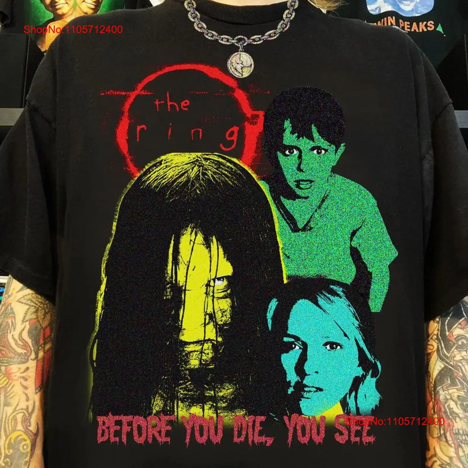 The Ring Movie T Shirt halloween horror vintage japanese ringu samara morgan vintage Washed Breathable fashion homme Casual