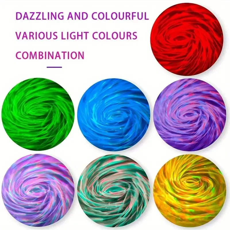 Nachtlampje LED Galaxy Night Light RGB Star Swirl Projection Remote Control Colorful Lamp for Kids Bedroom Living Room Party