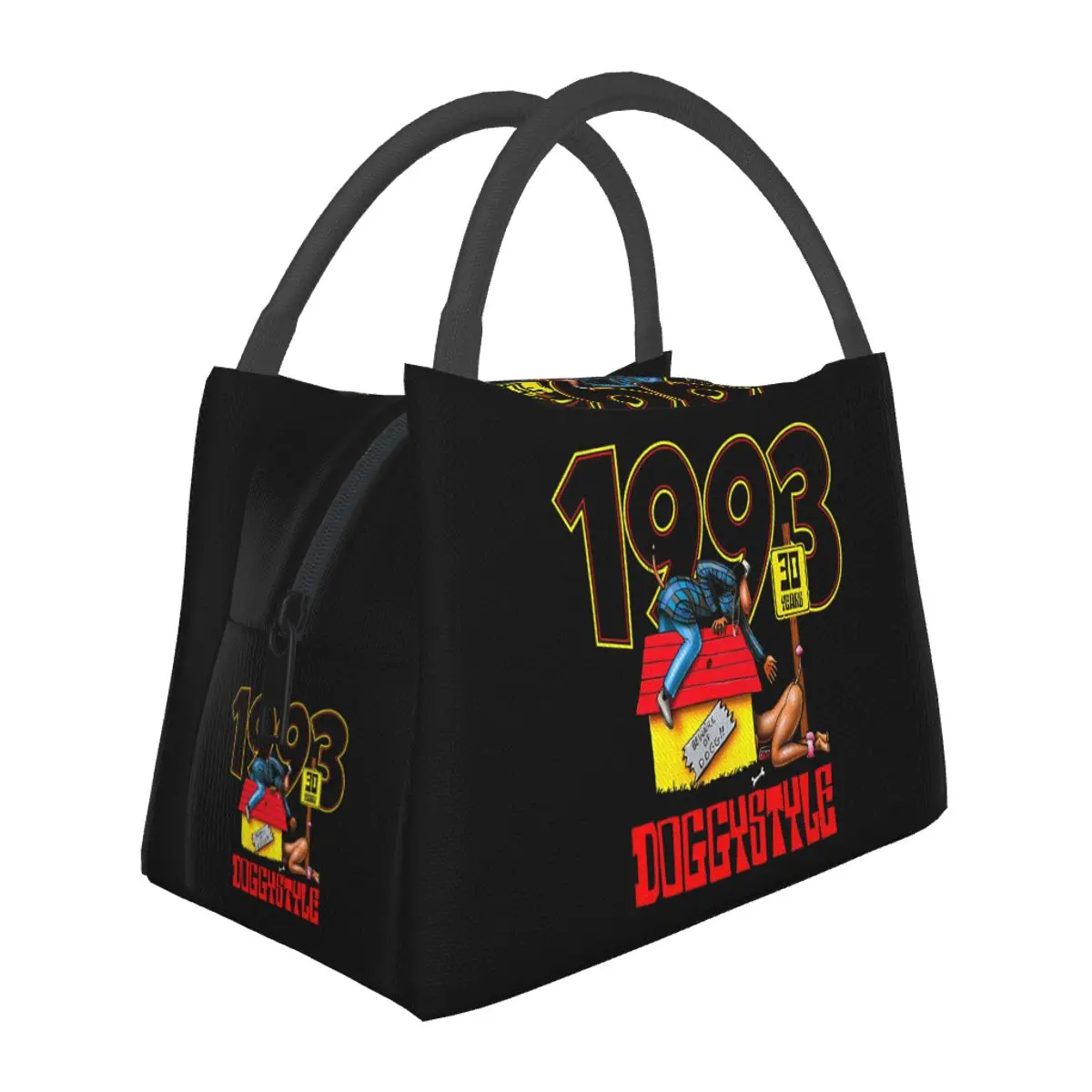 

Snoop Dogg Doggystyle Music Rapper Insulated Lunch Bag Bento Storage Food Boxes Container Cooler Thermal Lunch Box Tote