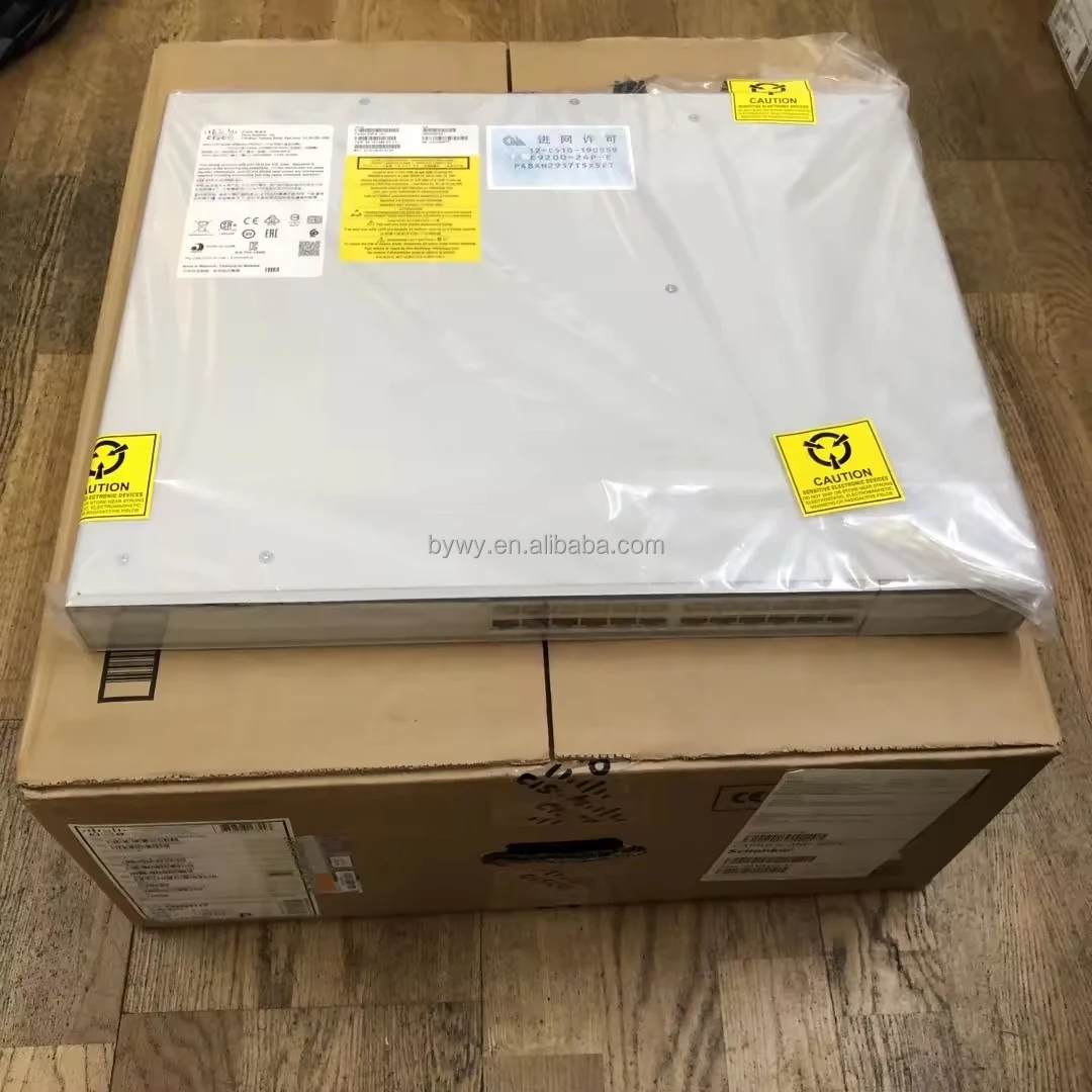 المصنع الأصلي الجديد مختوم C9200 سلسلة محول الشبكة 24 منفذ جيجابت Poe + نوعية جيدة C9200L-24P-4G-E #1