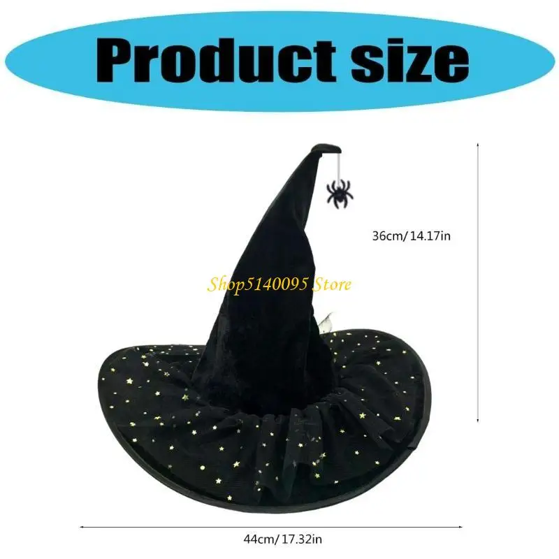 DXAE kapelusz czarodzieja przebranie na Halloween kapelusz czarownica akcesoria do kostiumu dla kobiet mężczyzn Cosplay