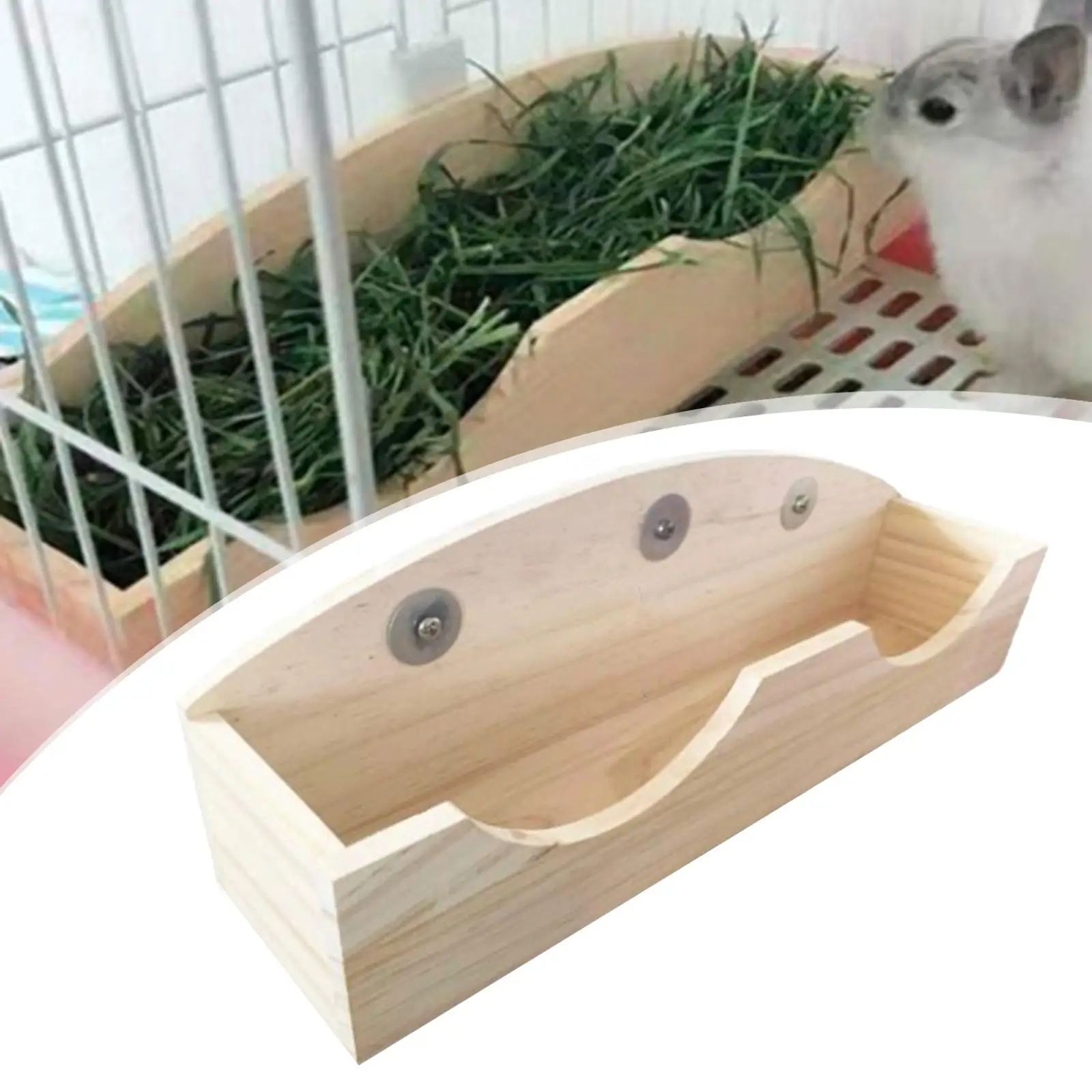 Durable Rabbit Hay Feeder Manger Holder Cage Mount Supplies Storage Accessories Dispenser Hamster Bowl Container Pet for Bunny