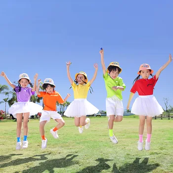 귀여운 어린이 의상, 유치원 유니폼, 여름 달콤한 졸업 사진 의상, 초등학교 유니폼, 수업 유니폼