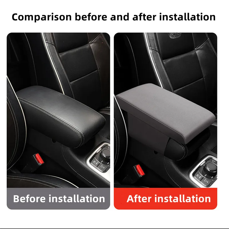 Car Armrest Box Height Pad Universal Memory Foam Height Pad Universal Auto Center Armrest Protective Cushion Support