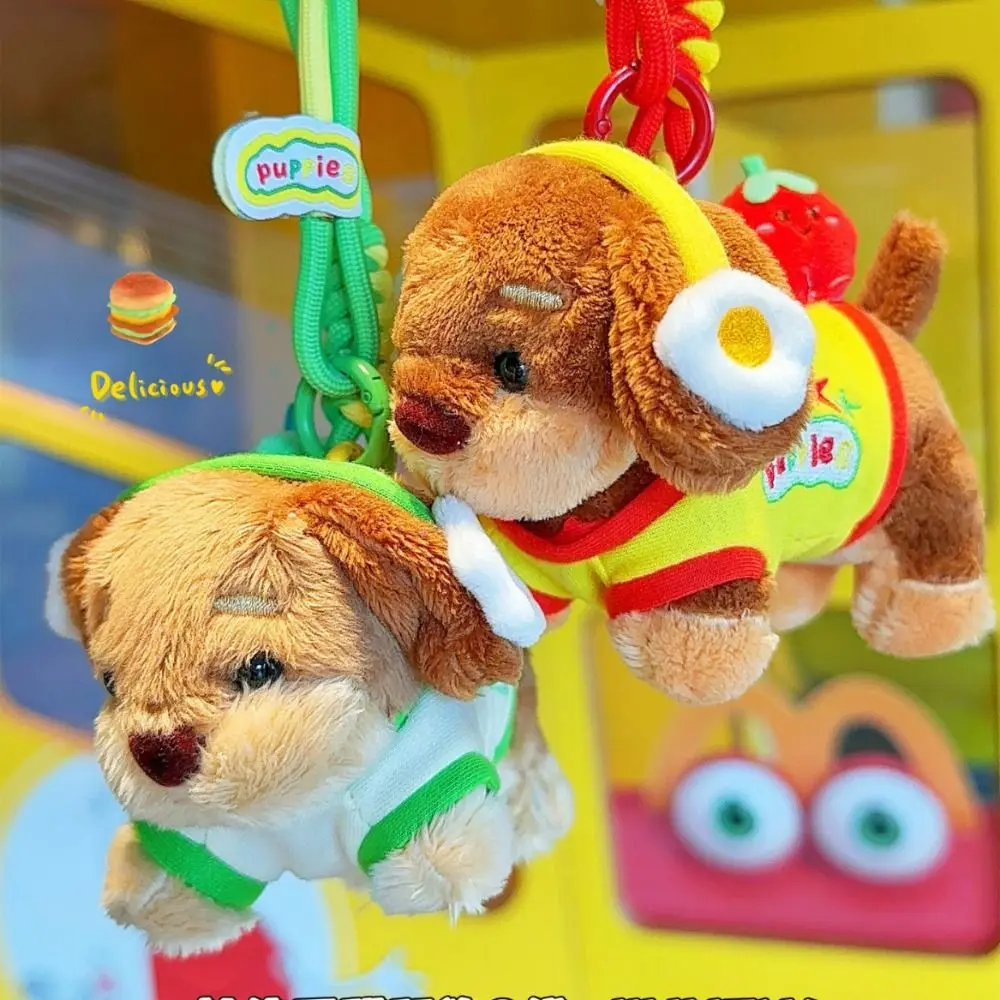 

Fluffy Dachshund Plush Dog Keychain Girl Heart Soft Puppy Car Key Ring Cartoon Jewelry Animal Puppy Dolls Keyring Backpack Decor