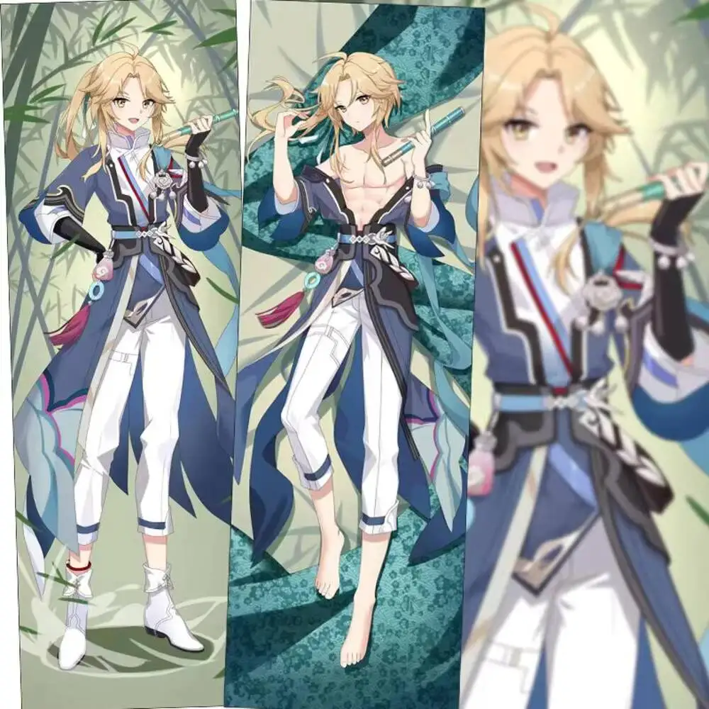 

Japanese Honkai Yanqing Sexy Cartoon Dakimakura Cozy Cushion Pillow Case Cover Anime For Linen Gifts MWS