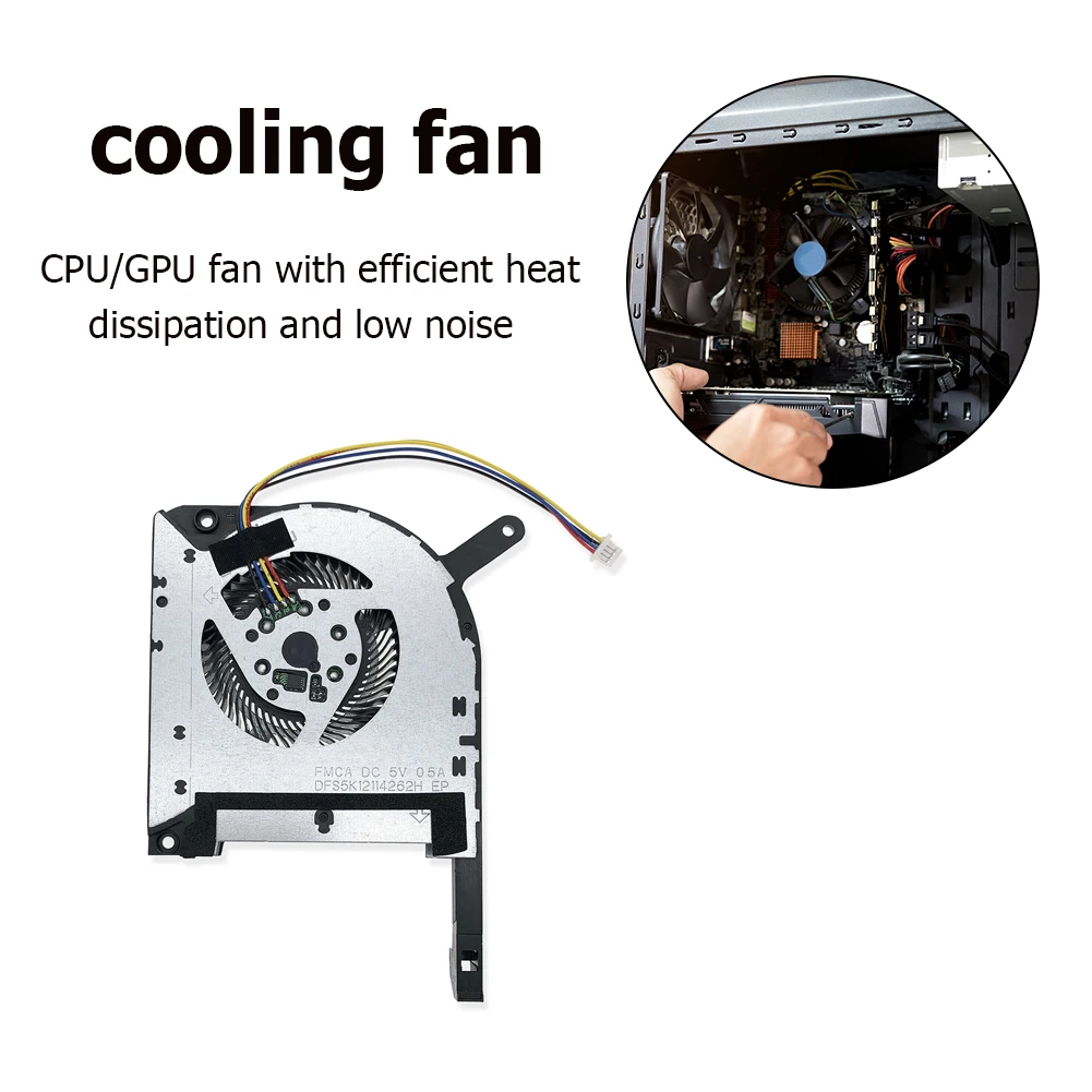 New CPU GPU Laptop Cooling Fan 4 Pin For ASUS ROG ASUS TUF Gaming FX505/A15 FA506IU  Asus Gaming A15 FA506 IV FA506IU