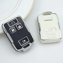 New Car Key Cover Case fob For Chevrolet Suburban Silverado GMC Terrain Yukon Tahoe Sierra Smart Auto Accessories Key Ring