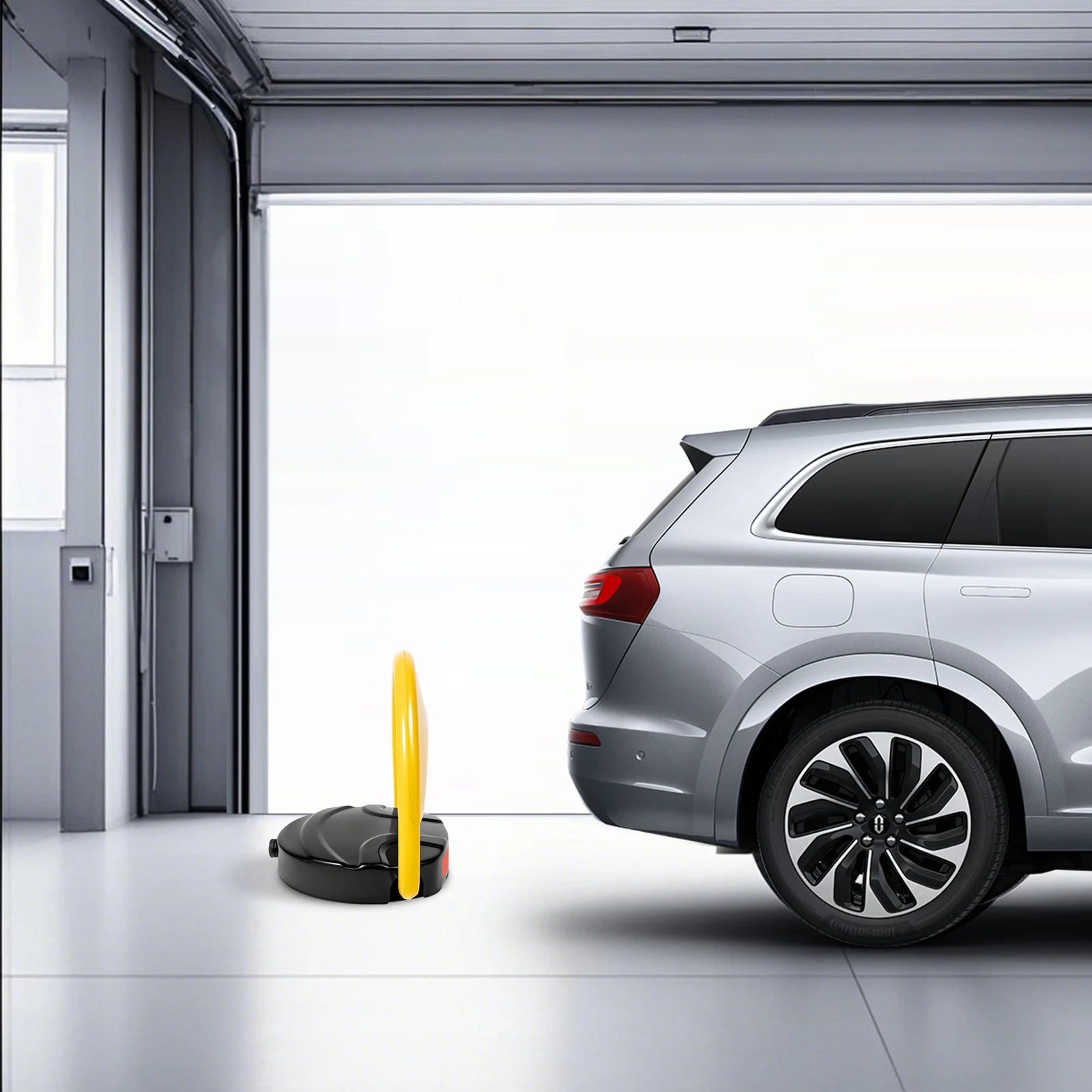 Remote Control Parking Lock, 65.6FT Private Car Parking Latch Auto Space Stall Barrier w/Reflective Stripe for Hotels, Offices