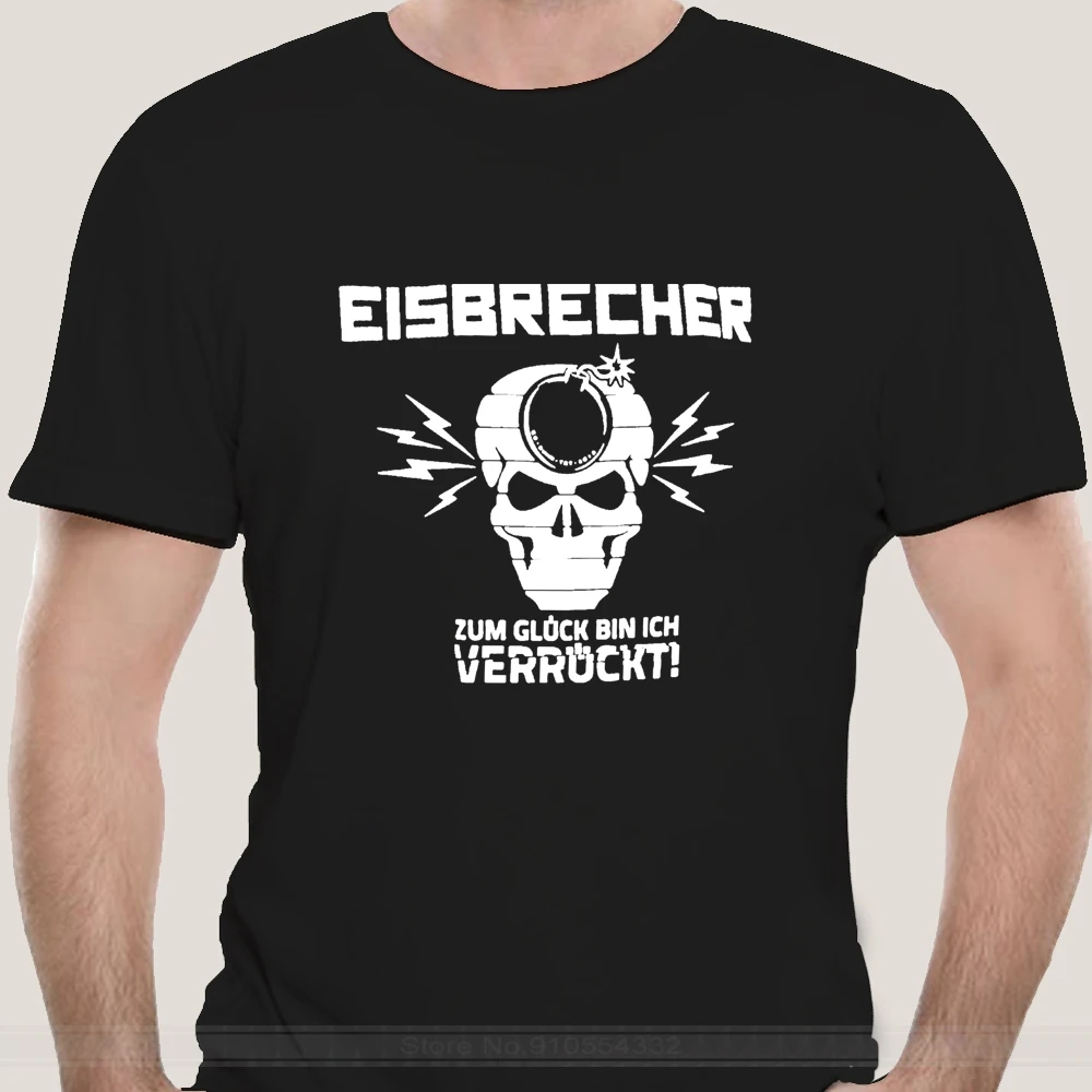 Icebreaker Men Shirt Mens T Shirts Fashion EISBRECHER Verruckt T-Shirt Hip Hop