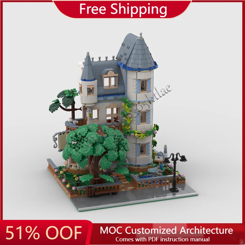 411 ELEMENTÓW Średniowieczne Miasteczka Dom Technologia Z Klockami Zestawy Architektura Miasta Zamek Kreatywne Modułowe Klocki Prezent Świąteczny Dla Dzieci