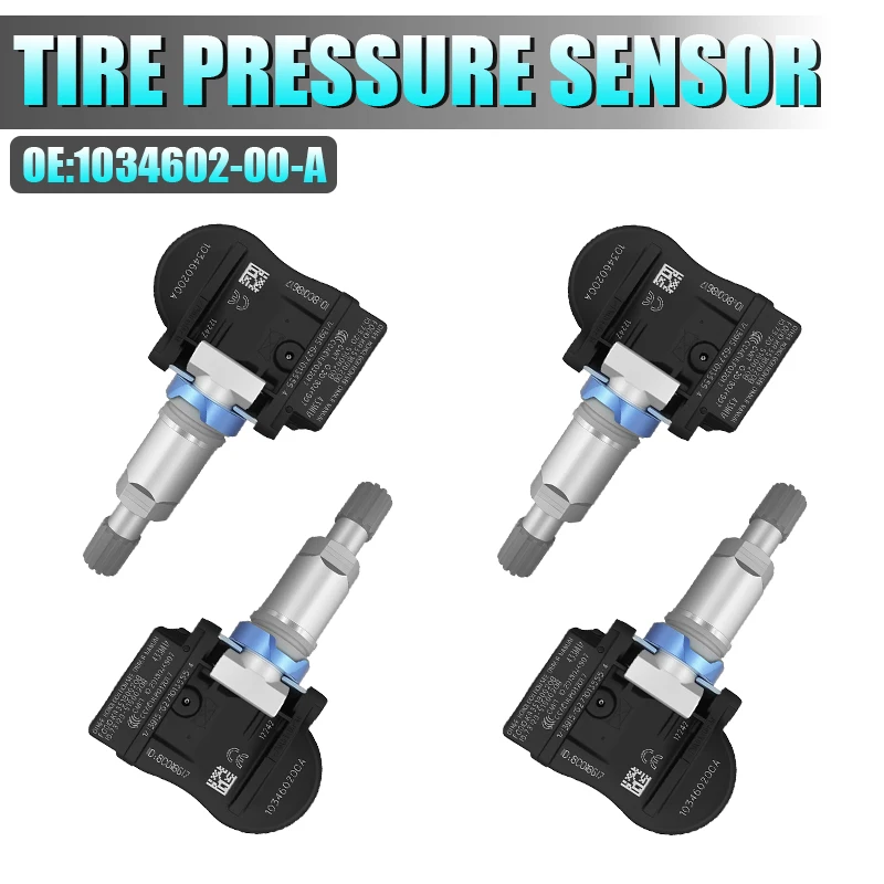 Tire Pressure Sensor Monitor TPMS Sensor For Tesla Model S 2014-2023 Compatible With 1034602-00-A 103460200A S180052068 433MHZ