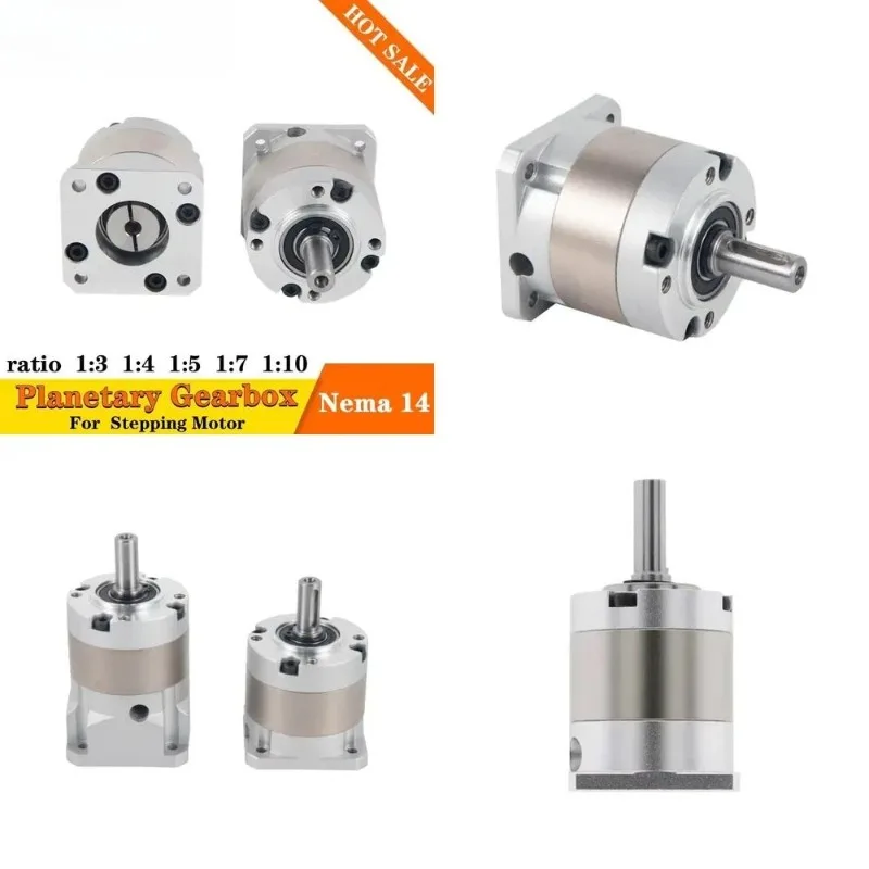 High Precision Planetary Geared Gearbox Nema 14 Stepper Stepping Mo-tor Ratio 70 50 40 35 28 20 16 10 7 5 4:1 Reducer Gear