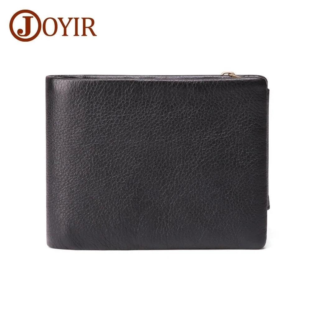 Men Wallet Rfid Genuine Leather Coin Purse For Vintage Card Holder Trifold Cowhide Short With Pocket