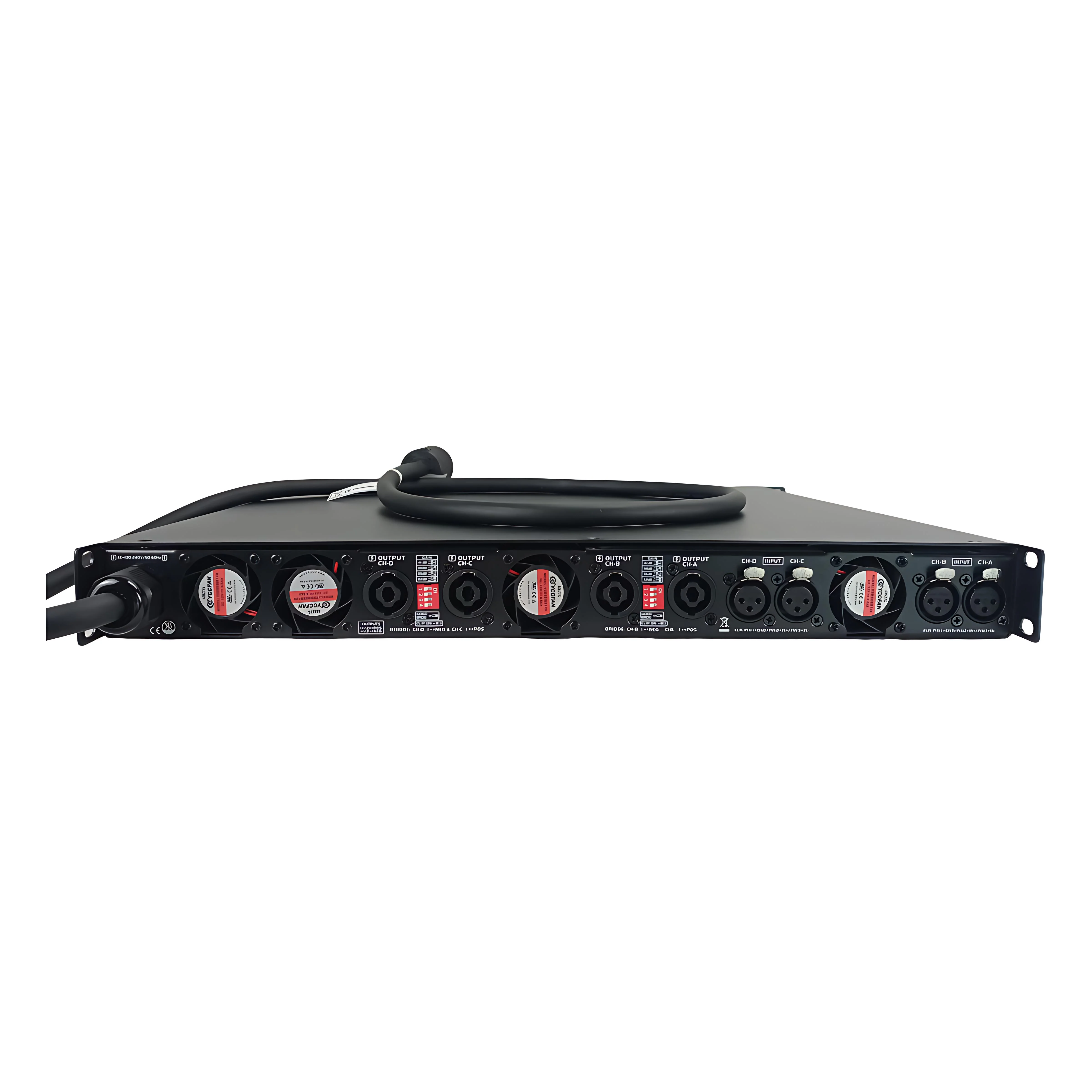 Outdoor Power Amplifier 3500W SNR 112dB Class D Stereo Amplificador Potencia Eficiencia 93%