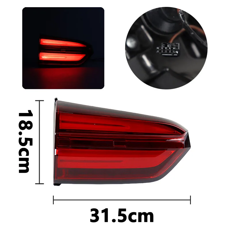 Car Rear Outside Inside Tail Light Warning Brake Lamp Turn Signal For SAIC Roewe RX8 Taillights Foglight Auto Accessories New