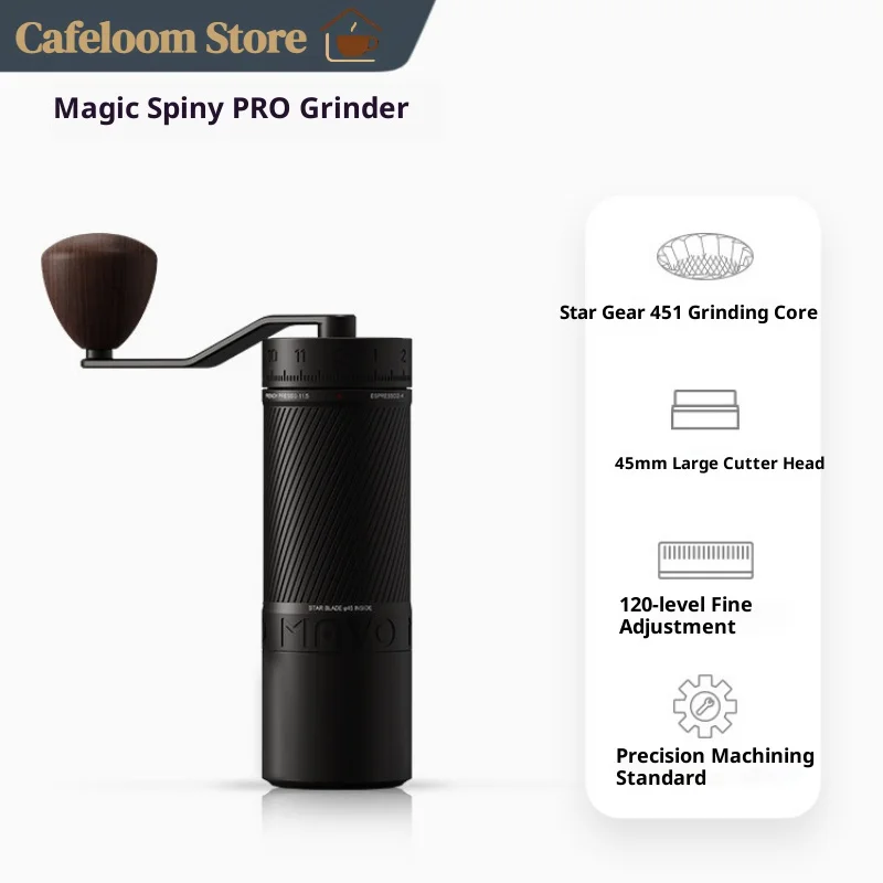Molinillo de Café Manual Portátil Mavo Phantom Thorn Pro, Molinillo de Granos Manual para el Hogar y Exteriores, Café Recién Molido