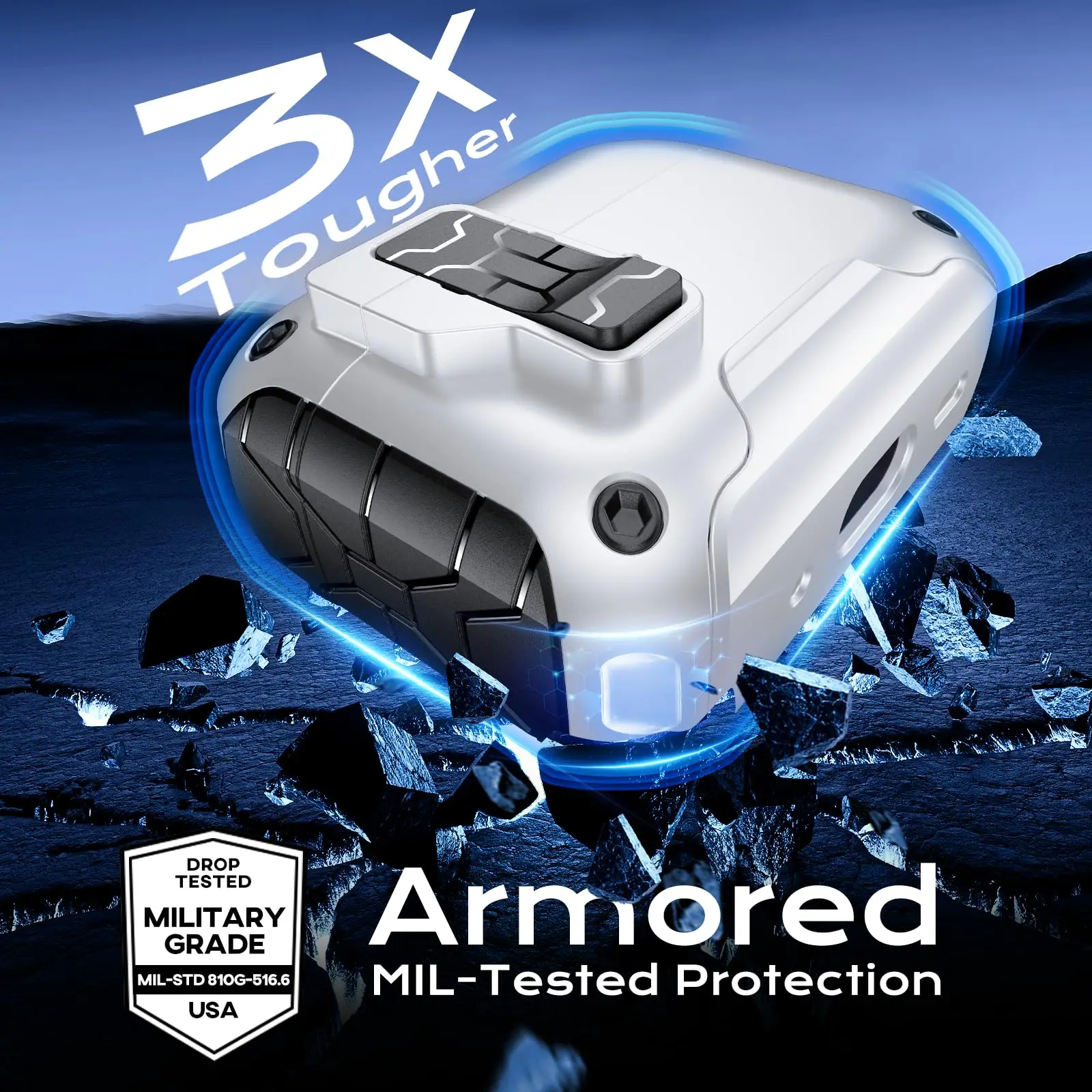 Magnetic Auto Lock Case for AirPods Pro 3 Phone Stand Case Cover with Cleaning Kit & Keychain Protective Case for AirPods Pro 3 - Image 4