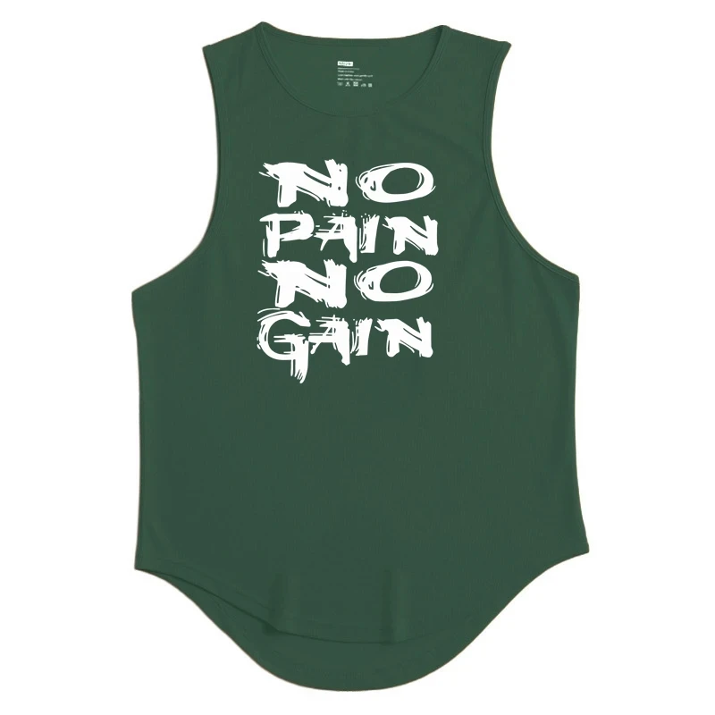 Men\'s Tops Tanks & Camis T-shirt Gym Tank Top Fitness Wear Mesh Singlets T-shirts Man Sportswear Bodybuilding Clothing Tees