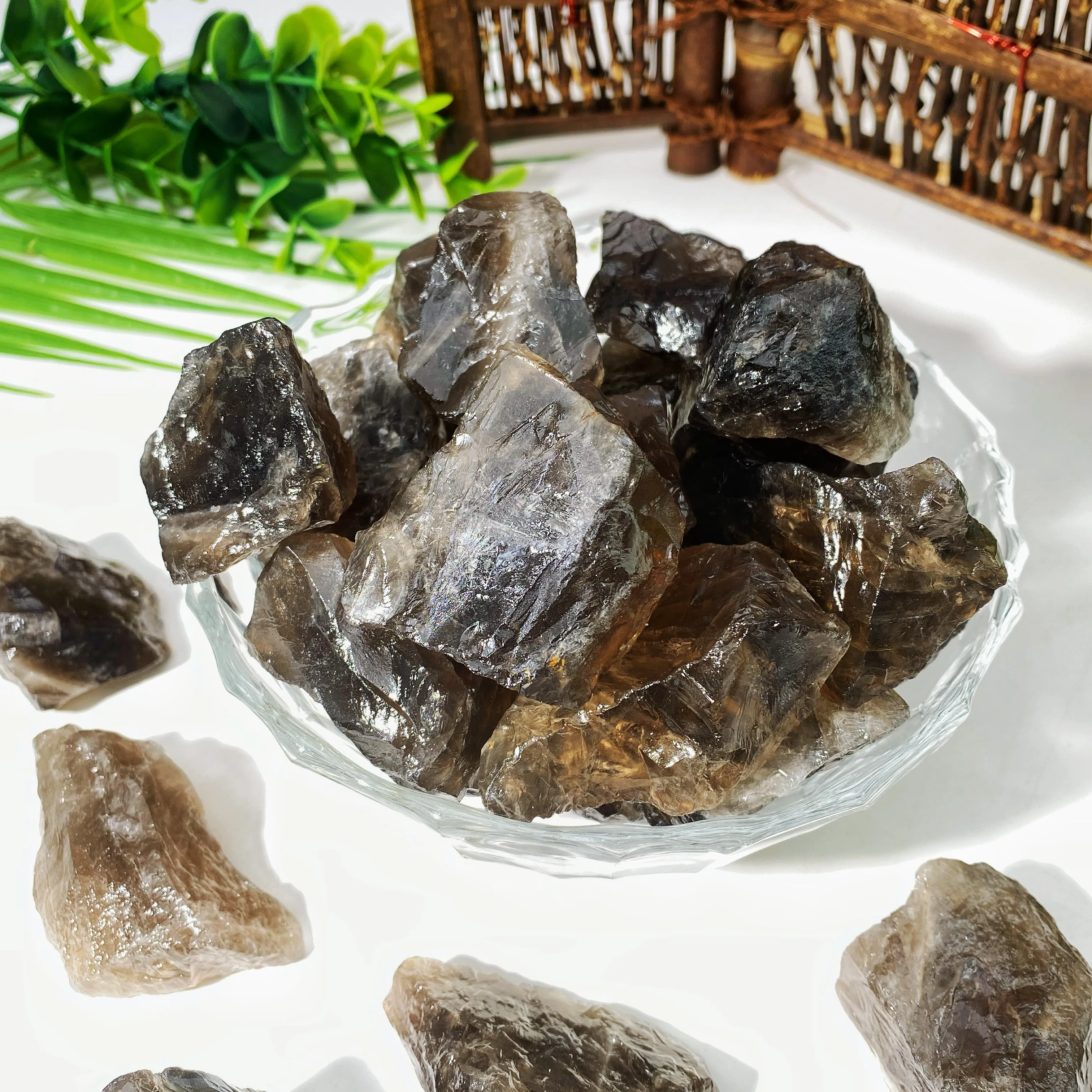 1PC High Quality Smoky Quartz Natural Crystal Raw Stone, Gemstone Jewelry, Glitter, Birthday gift, Party Decoration.