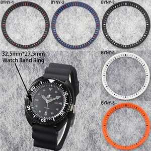 NH35/36 Watch Movement Ring Compatible with SRPE Case, Including a Hard Plastic Inner Ring, Dimensions: 32.5 x 27.5mm