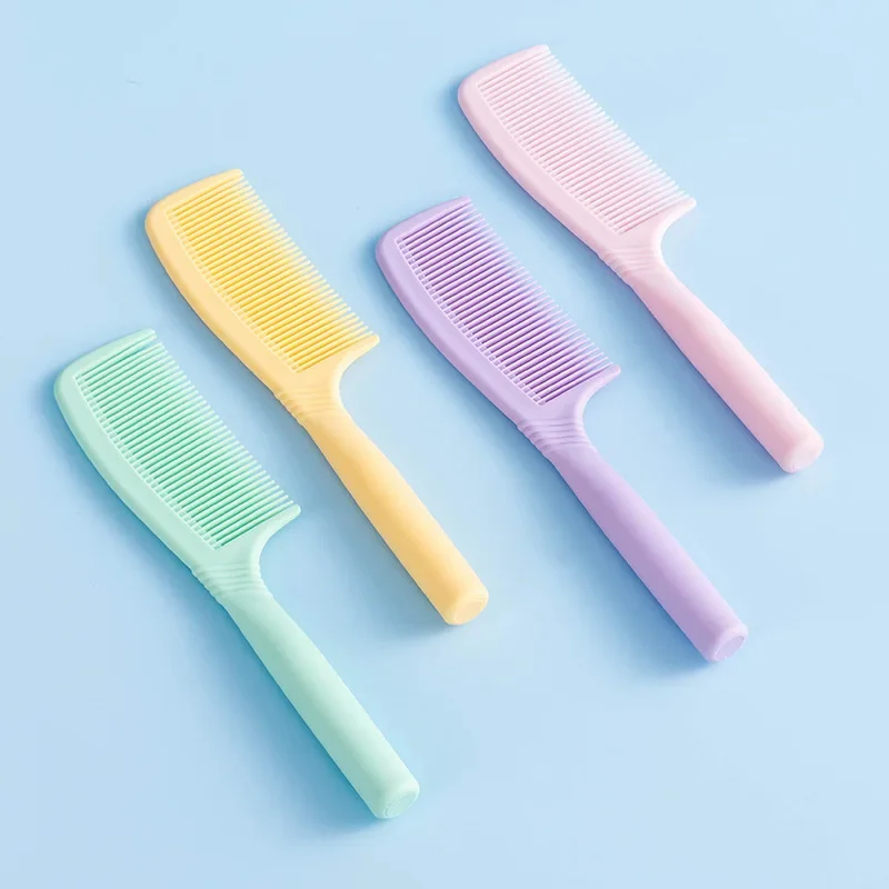 

Handheld Hairbrush Wide Tooth Comb Plastic Flat Comb Hair Scalp Massage Smoothing Comb Detangle Hairdressing Styling Tool