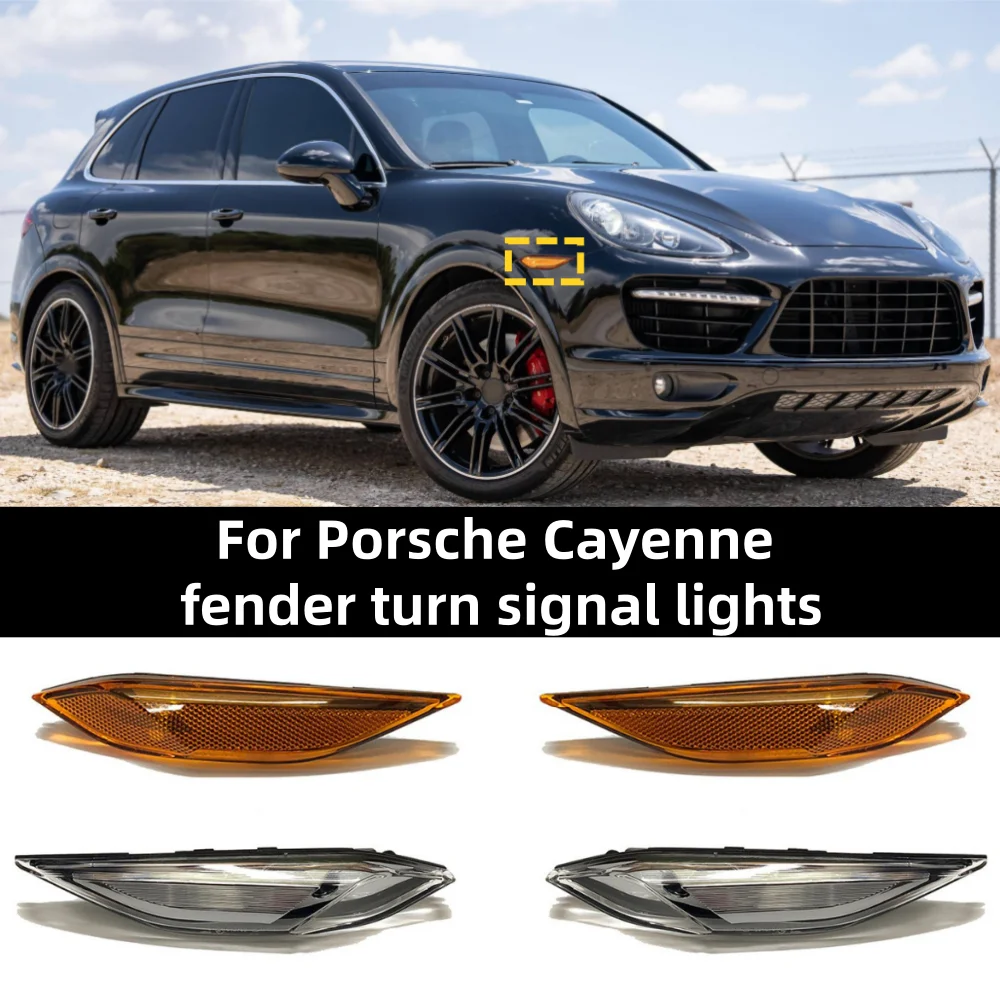 

For Porsche Cayenne 2011-2014 car front bumper fender side signal turn signal OE: 95863110200/95863110100