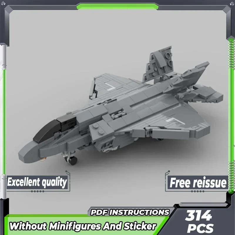 Military Aircraft Model Moc Building Bricks USMC F-35B Fighter 1/72 Technology Blocks Gifts Christmas Toys DIY Sets Assembly