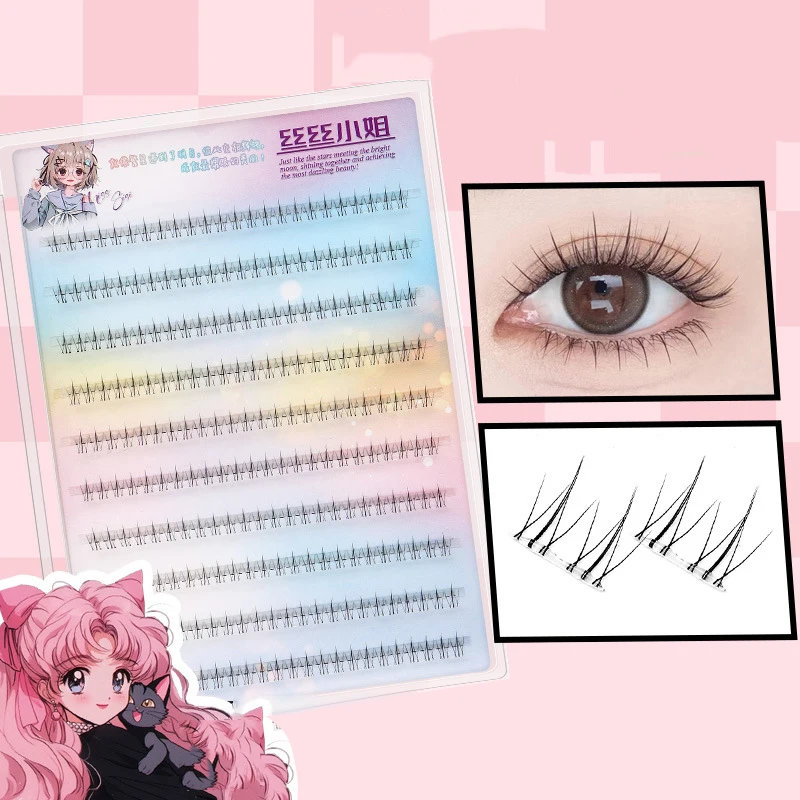 #1Pc Self Adhesive Bottom Eyelashes Do Not Require Glue, Can Be Reused Under Eyelashes For Makeup DIY Personal Comic Eyelashes.