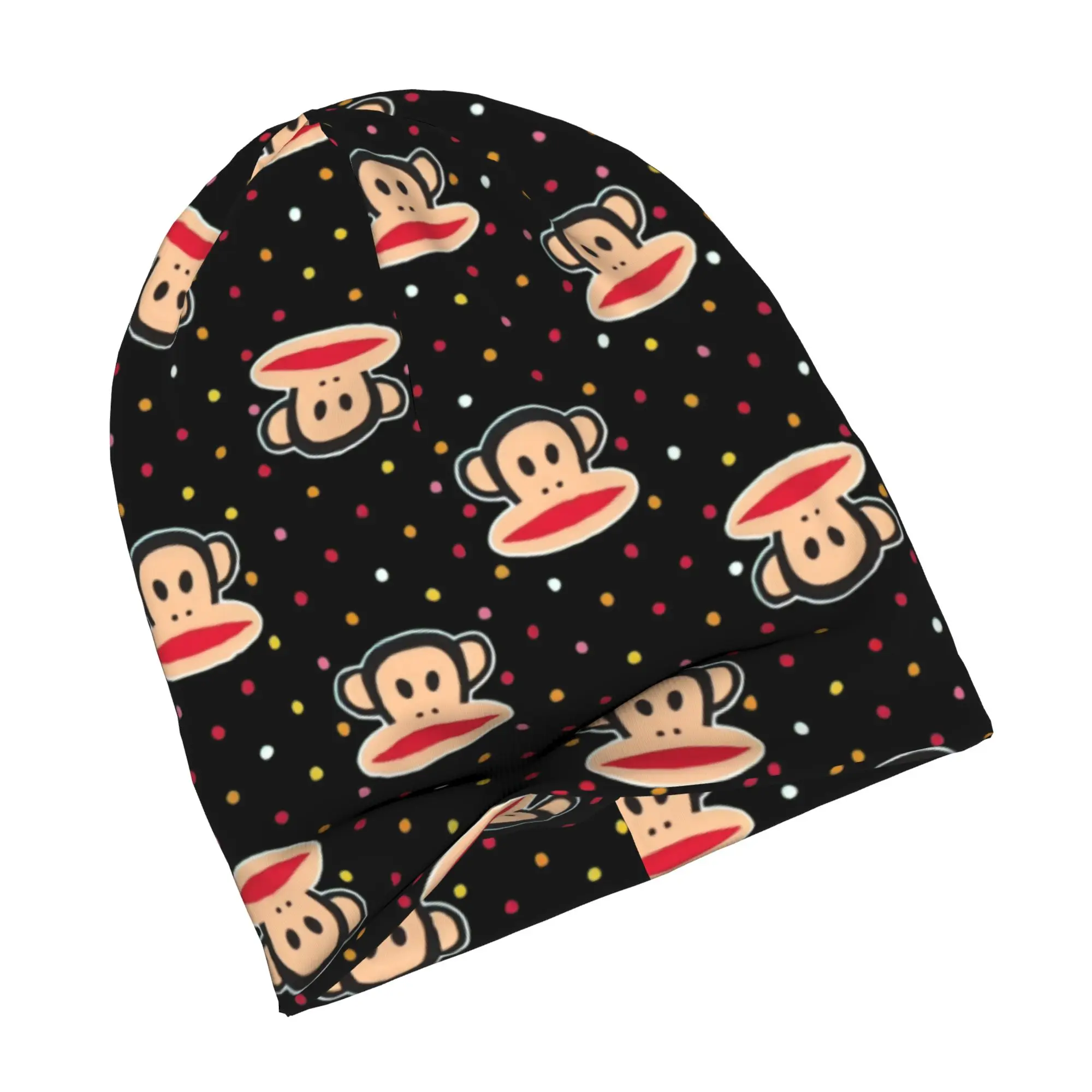 Funny Colourful Monkey Printed Bonnet Hats  Street Knitting Hat For Women Men Autumn Winter Warm Lovely Skullies Beanies Caps