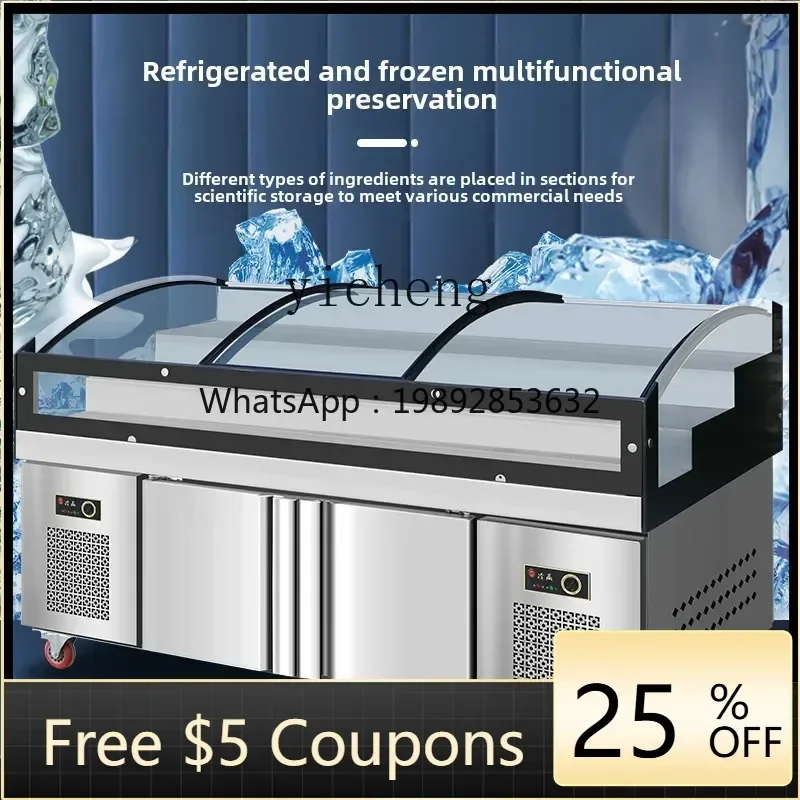 

ZS витрина, шкафчики, холодильник для приготовления свежести, коммерческий