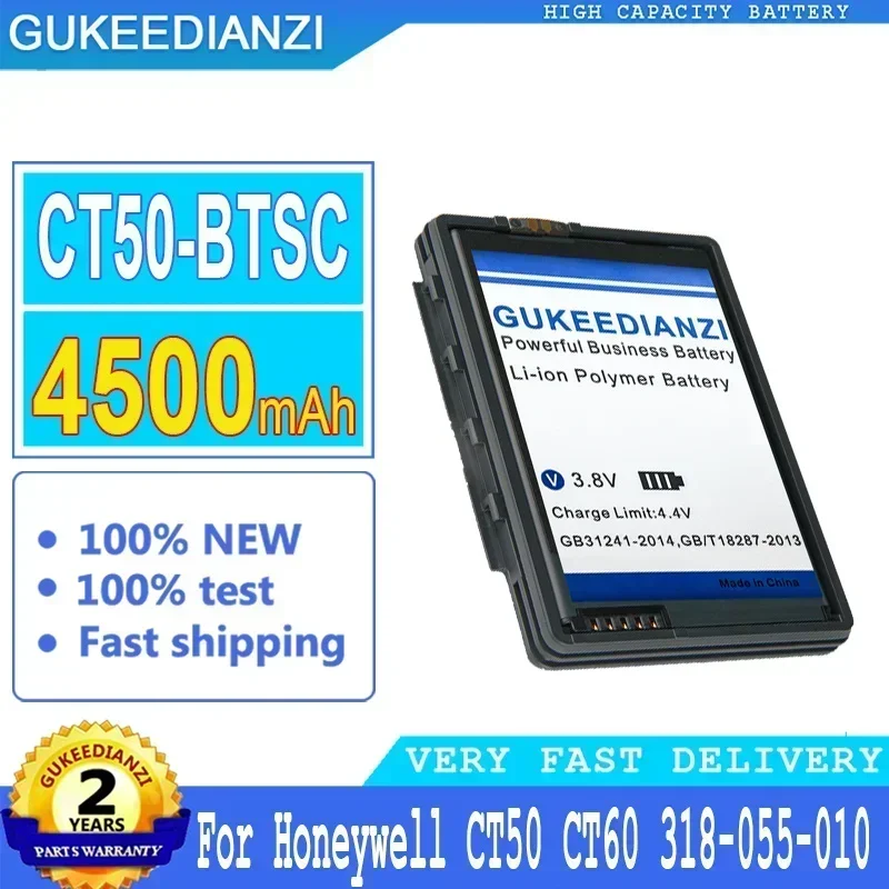 4500mAh CT50-BTSC High Capacity Replacement Mobile Phone Battery For Honeywell CT50 CT60 318-055-010