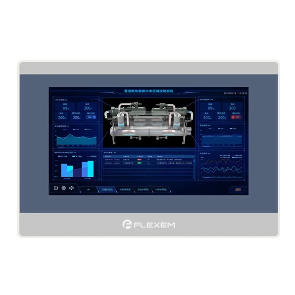 FLEXEM 7 Inch HMI with Ethernet FE3370C FE6070C FE6070W FE6070H FE6070WE Human Machine Interface Industrial Display Screen