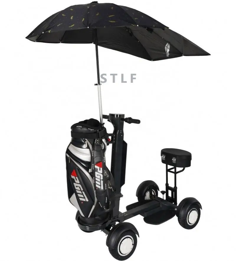 New 11-Inch Fat Tire 2000W Electric Golf Board, Dual Motor Aluminum Golf Trolley