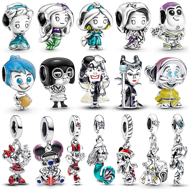 

Charm 925 Originale Disney Characters Beads Fits Bracelets Bangle Necklace For Charms Silver 925 Women Luxury DIY Jewelry Making