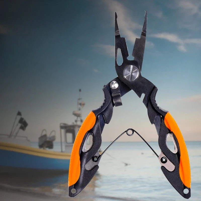 

2pcs New Multifunctional Fishing Pliers Accessories 420 Stainless Steel Body Scissors Line Cutter Hooks Outdoor Fishing Tools