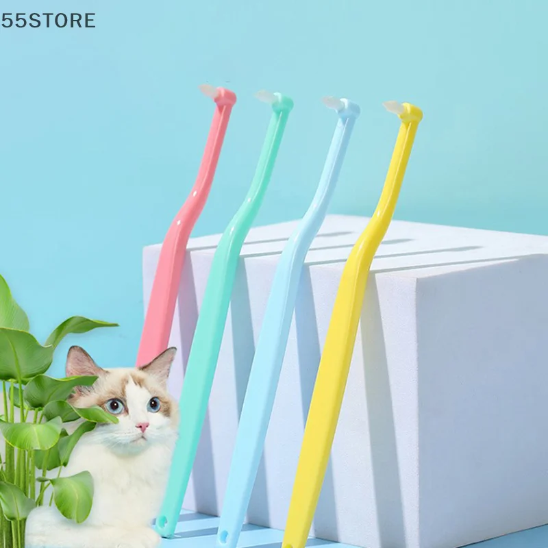 Dog Toothbrush Dog Teeth Cleaning Small Head Brush for Dogs Teeth Mouth Cleaning Tools Pet Grooming Cat Toothbrush Pet Products