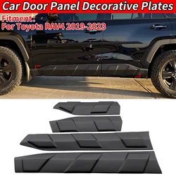 For Rav4 2019 2020 2021 2022 2023 Car Door Panel Decorative Plates Protector Modification Kit Side Skirt Accessories Appearance