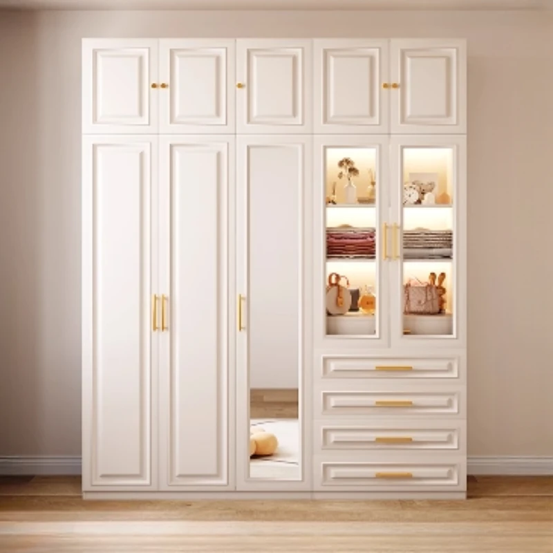 Moderne Rack Stehen Schlafzimmer Kleiderschränke Luxus Türen Schlafzimmer Wohnzimmer Kleiderschrank Regale Regal Rangement Chambre Schlafzimmer Möbel